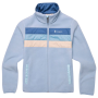 Cotopaxi W'S Teca Fleece Full-Zip Jacket női funkcionális pulóver világoskék Ice Cold