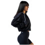 Nebbia Black zip-up hoodie Power női pulóver