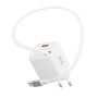 Swissten SlideCharge Gan 30W, 1X USB-A 18W adapter