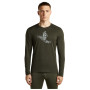 Icebreaker Men Merino 200 Oasis LS Crewe SkiingYeti férfi funkcionális póló