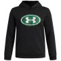 Under Armour UA B Rival FLC Key Pt Fil Hd Ultimate Black gyerek pulóver fekete Ultimate Black / / White