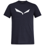 Férfi póló Salewa Solidlogo Dri-Rel M S/S Tee kék/sötétszürke