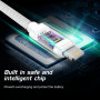 Swissten Textile USB-C / Lightning 1,2 m töltő és adatkábel