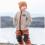 Didriksons Gibbs Kids Fullzip 2 Beach Beige/Rust gyerek pulóver