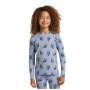 Icebreaker Kids M 200 Oasis LS Crewe Bear Tour AOP gyerek funkcionális felső