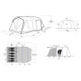 Outwell Montana 6 Air 6 személyes családi sátor