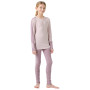 Helly Hansen Jr Lifa Merino Midweight Set Purple Clay gyerek funkcionális szett