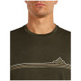 Icebreaker Men Merino 150 Tech Lite SS Tee Range Stripes férfi póló