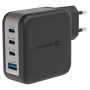 Swissten GaN Travel Charger 100W 3X USB-C PD + USB-A adapter