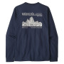 Patagonia M's L/S MW Hut Tripper Skyline T-Shirt férfi póló