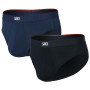 Saxx Vibe Xtra Soft Comfort Brief Fly 2Pk férfi alsó fekete/kék black/navy