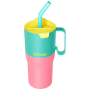 Klean Kanteen Rise 26oz Tumbler (w/ Flip Straw Lid) thermo bögre rózsaszín Turquoise Kaleidoscope