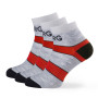 Női zokni Warg Trail Low Wool 3-pack szürke / fekete