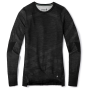 Smartwool W Intraknit Thermal Merino Base Layer Crew női funkcionális felső fekete BLK/WHTE STRPE