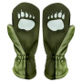 WAMU Khaki gyermek softshell kesztyű
