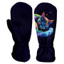 WAMU Dark Purple gyermek softshell kesztyű