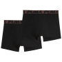 Puma Striped Elastic Boxers 2P black férfi boxer