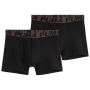 Puma Striped Elastic Boxers 2P black férfi boxer