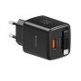 Swissten SlideCharge Gan 45W, 1X USB-A 18W + kabel USB-C 0,75 m adapter