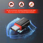 Swissten Dataguard With Data Blocking USB-C (Male) / USB-C (Female) adapter