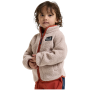 Didriksons Gibbs Kids Fullzip 2 Beach Beige/Rust gyerek pulóver