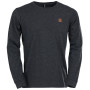 Fundango Justin Longsleeve T-shirt férfi funkcionális póló fekete black heather