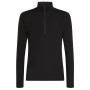 Icebreaker M 175 Everyday LS Half Zip férfi funkcionális póló fekete Black
