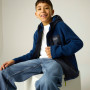 Regatta Munro Hybrid Jacket AviBlueNavy gyerek pulóver