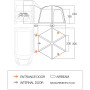 Elősátor Vango Airhub Hexaway II Tall