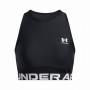 Under Armour HeatGear Rib Tank női felső fekete/fehér Black