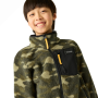Regatta Junior Frankie Warm Fleece Bark Green Camo gyerek funkcionáls pulóver