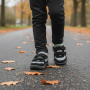 Bugga Safi Black gyerek barefoot cipők egész éves használatra