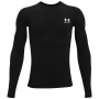 Under Armour UA HG Armour LS Black gyerek funkcionális felső fekete/fehér Black / / White