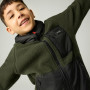 Regatta Munro Hybrid Jacket DarkKhak/Blk gyerek pulóver