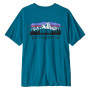 Patagonia M's Fitz Roy Foothills T-Shirt férfi póló kék Glacial Blue