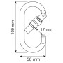 Karabiner Camp Oval Pro Lock