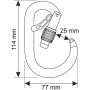 Camp Core Belay Lock karabiner