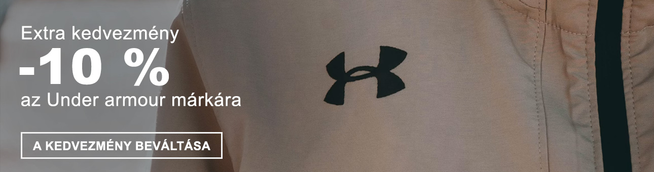 Extra kedvezmény: -10% az UNDER ARMOUR márkára