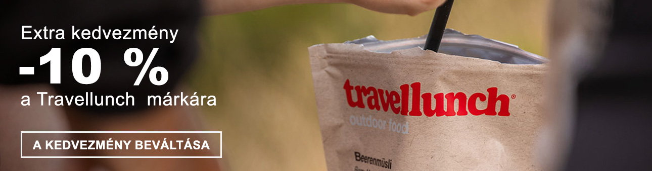 Extra kedvezmény: -10% a TRAVELLUNCH márkára