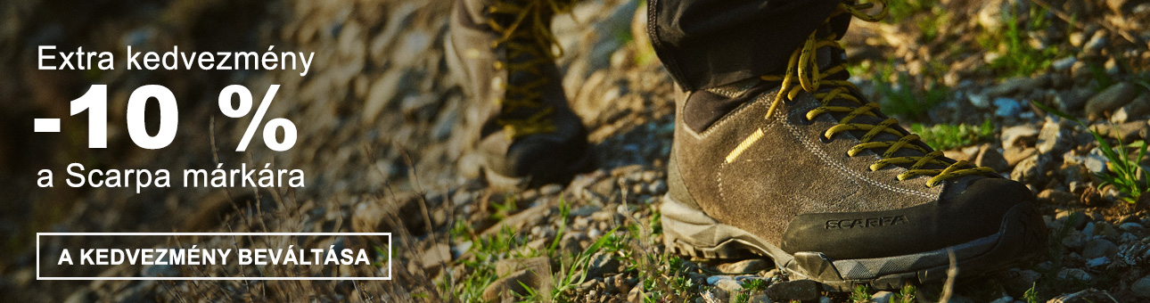 Extra kedvezmény: -10% a SCARPA márkára